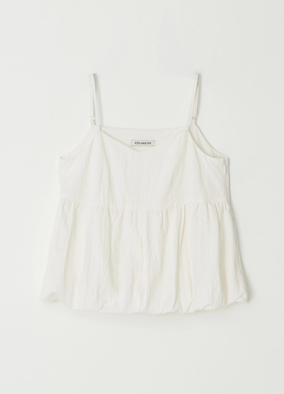 스텝어라운드 Draping bustier top_WHITE 상품 이미지 3