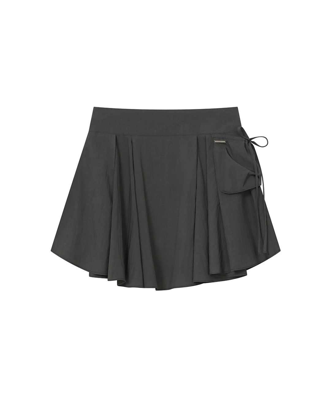 미세키서울 [레이 PICK] Draped side pocket midi skirt CHARCOAL 상품 이미지 1
