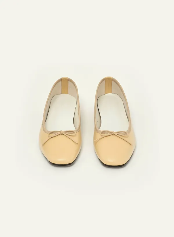 Marais Ribbon Leather Flat Butter