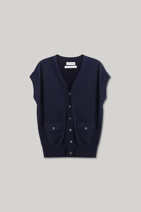 Reste Silk Knit Vest