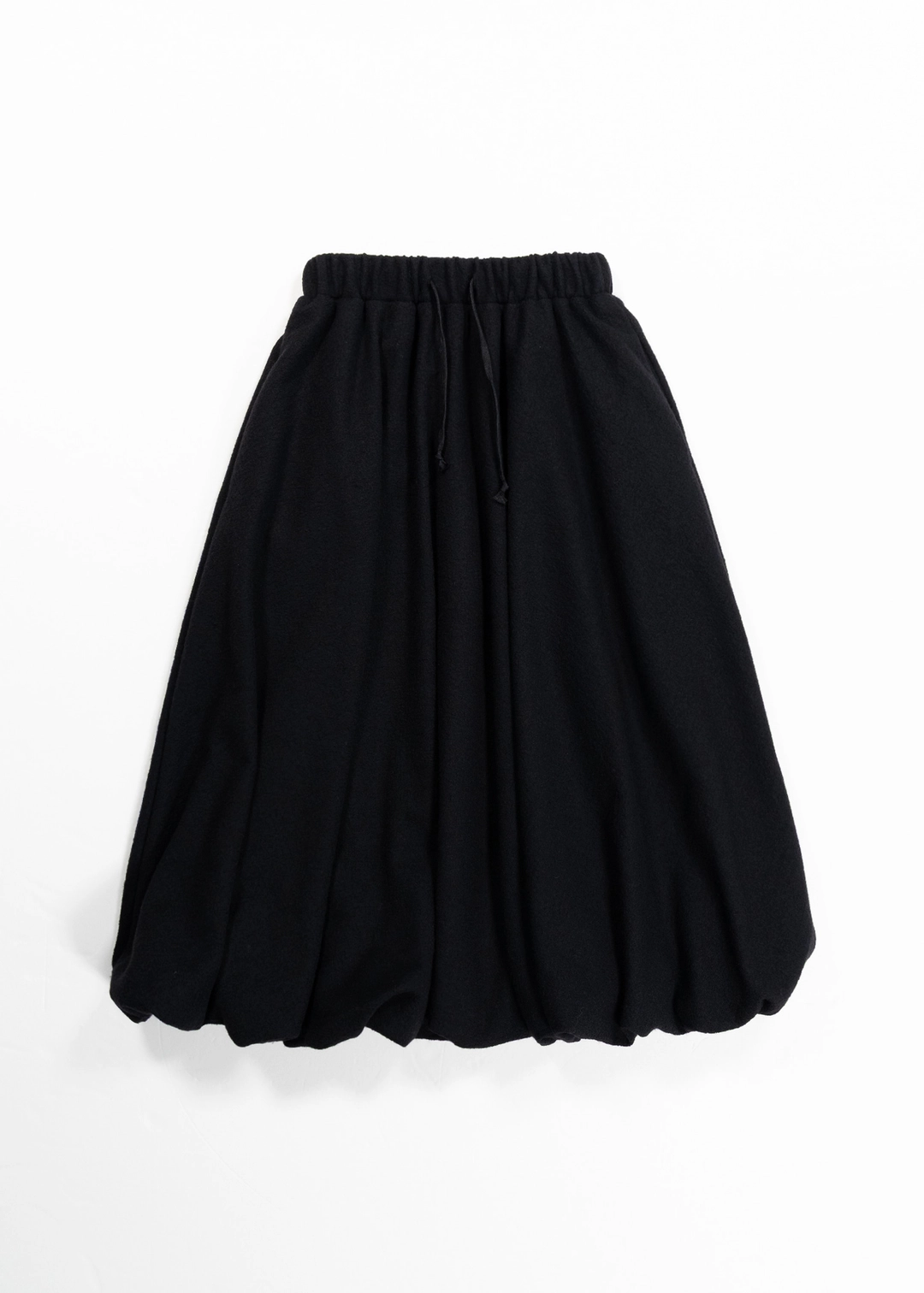생긴 WOOL BALLOON SHIRRING SKIRT - BLACK 상품 이미지 1