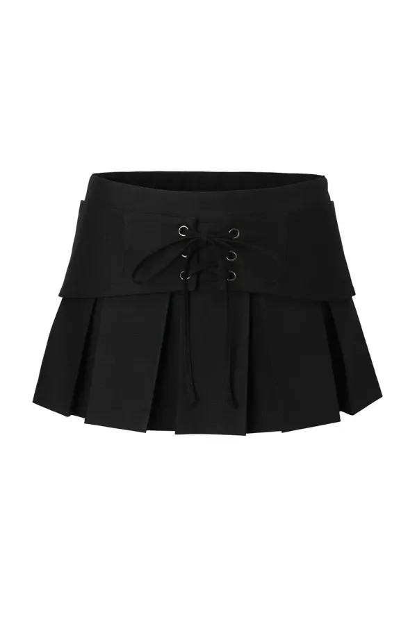 Layered belt skirt