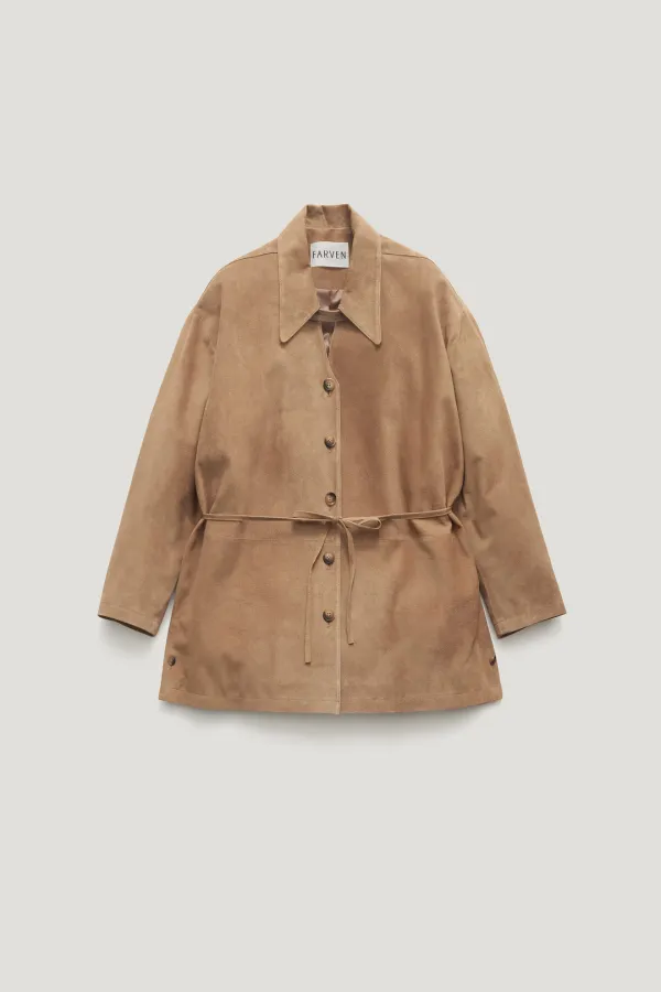 PETAL SUEDE JACEKT_CAMEL / ₩428,000