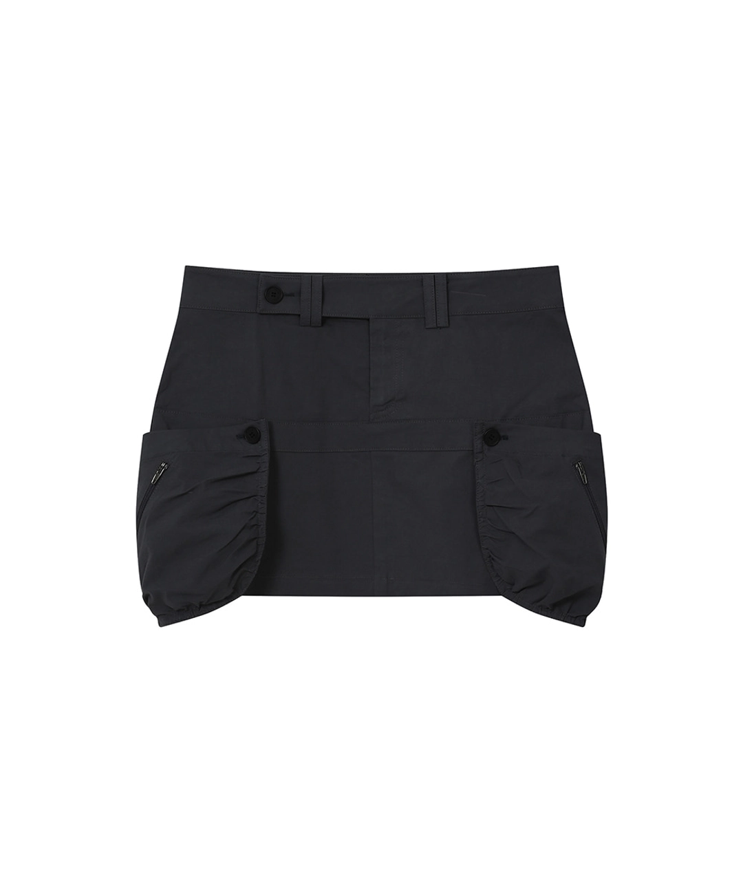 미세키서울 [레이 PICK] Shirring pocket mini skirt BLACK 상품 이미지 1