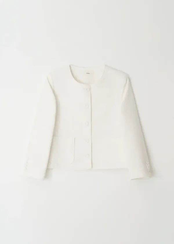 Classic Tweed Jacket(White)