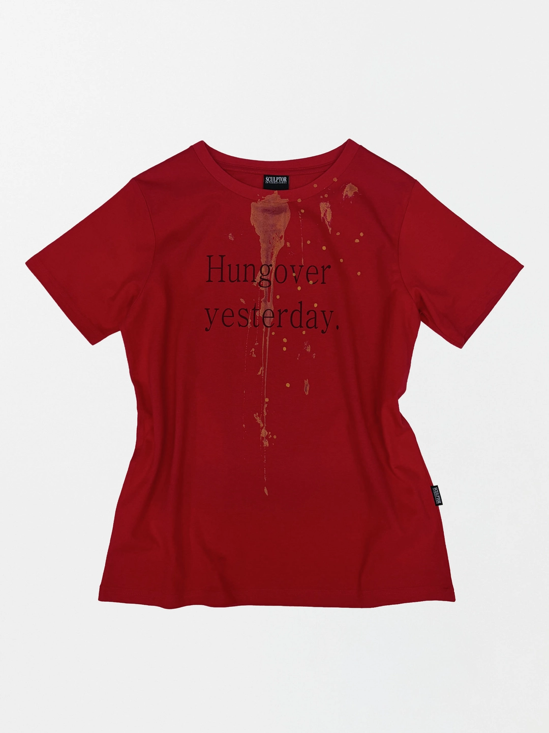 스컬프터 Raw Statement Tee Red 상품 이미지 1
