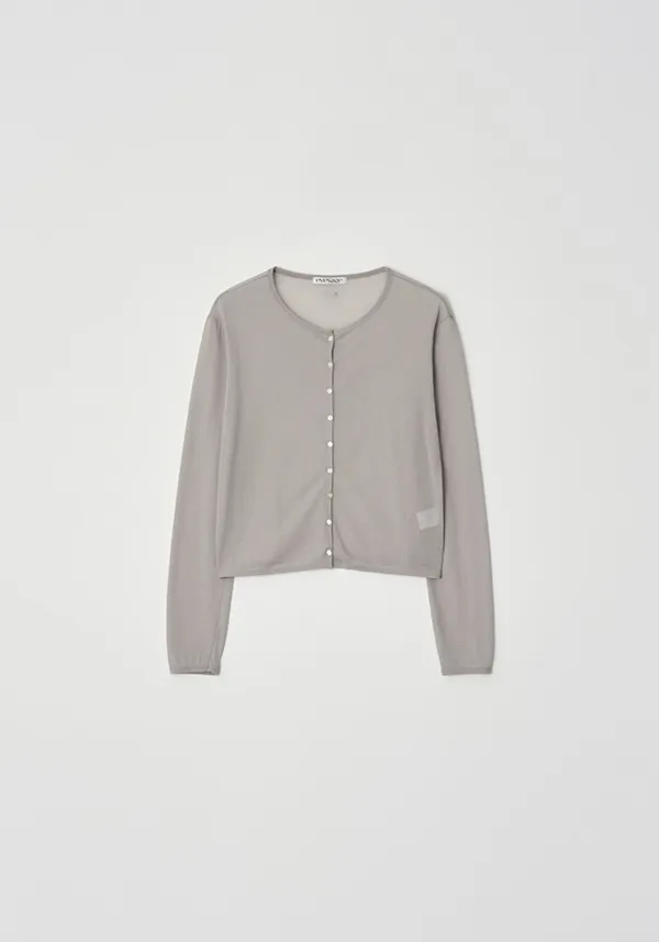 Seethrough cardigan (Grey)