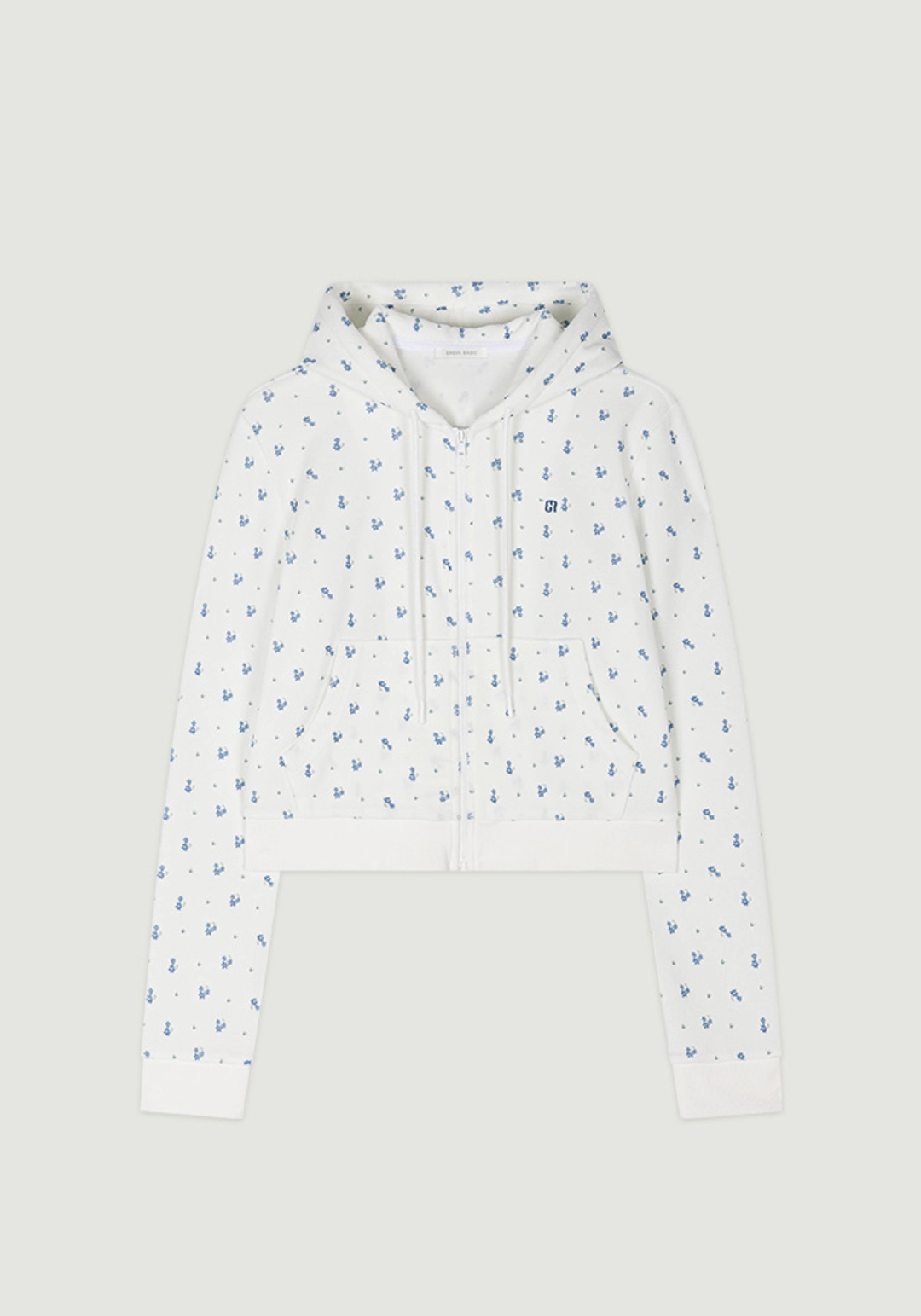 그로브 GRVB_FLOWER TERRY HOODIE ZIP-UP 상품 이미지 1