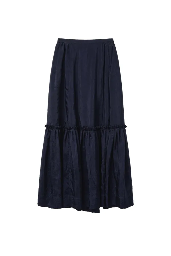 Via Nina long skirt (Navy)