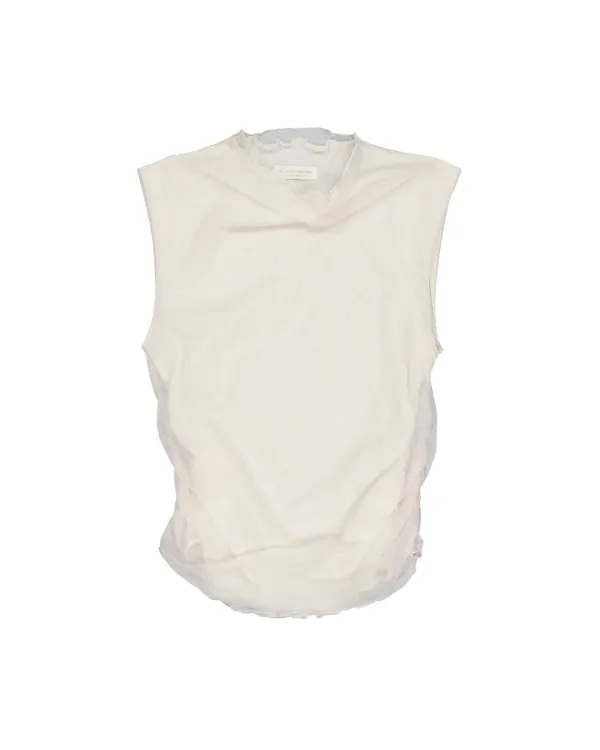 rudel mesh turtleneck (ivory)