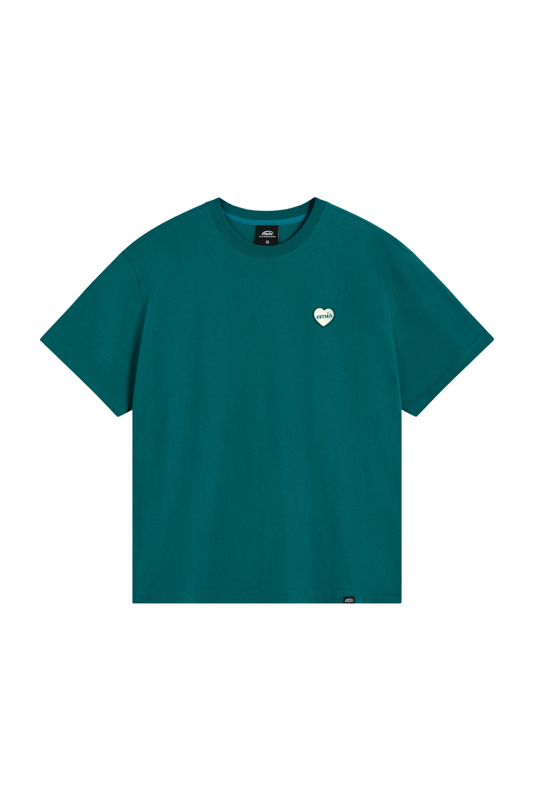 이미스 HEART RUBBER PATCH T-SHIRT-GREEN 상품 이미지 1