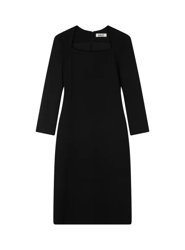 BOLERO MIDI DRESS (BLACK)