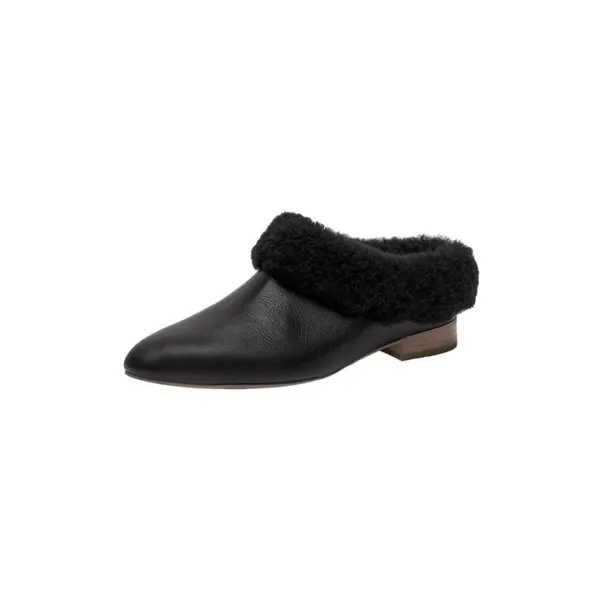 shearing bloafer - black