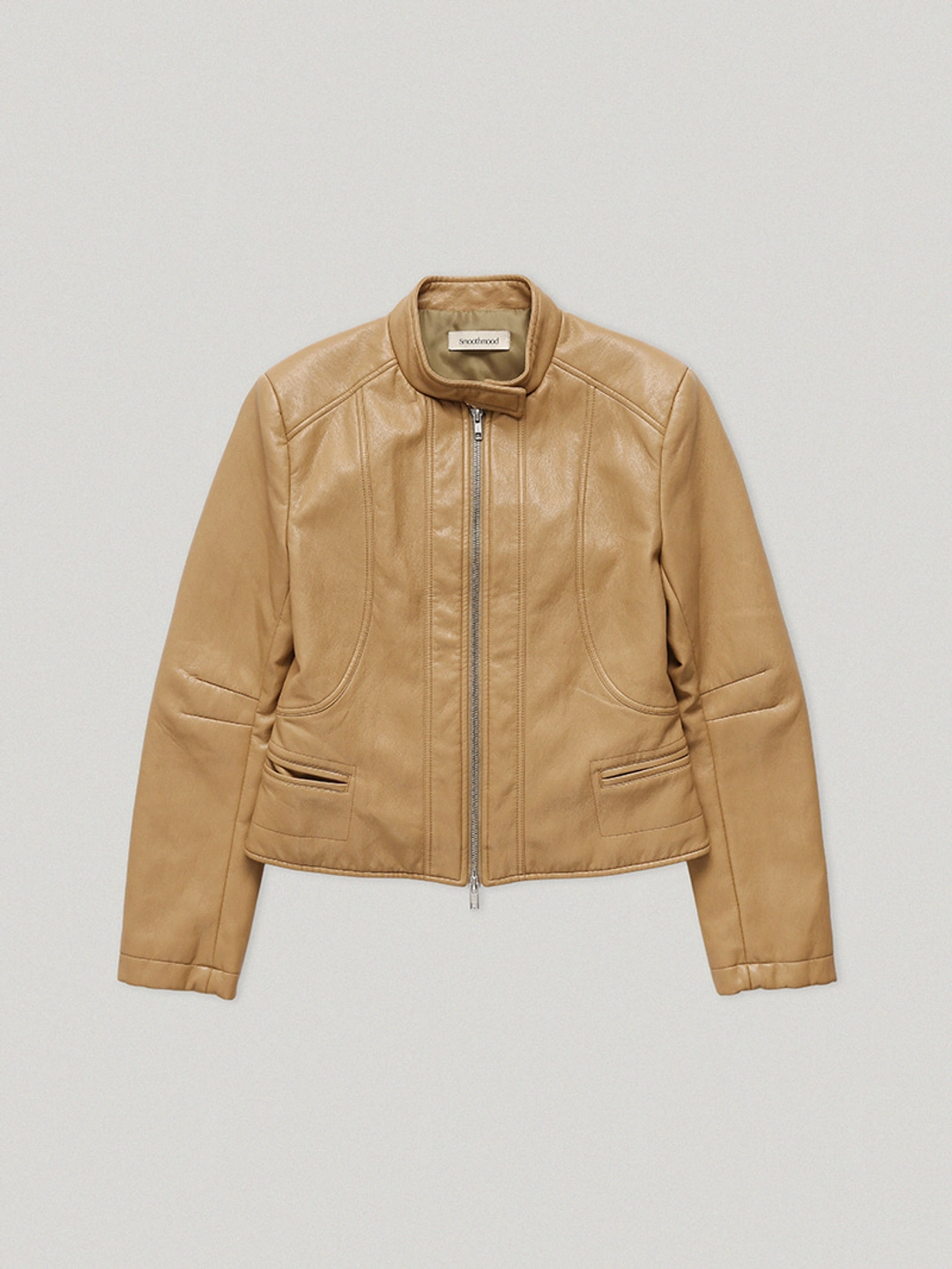 스무드무드 Stranger Leather Jacket Camel 상품 이미지 1