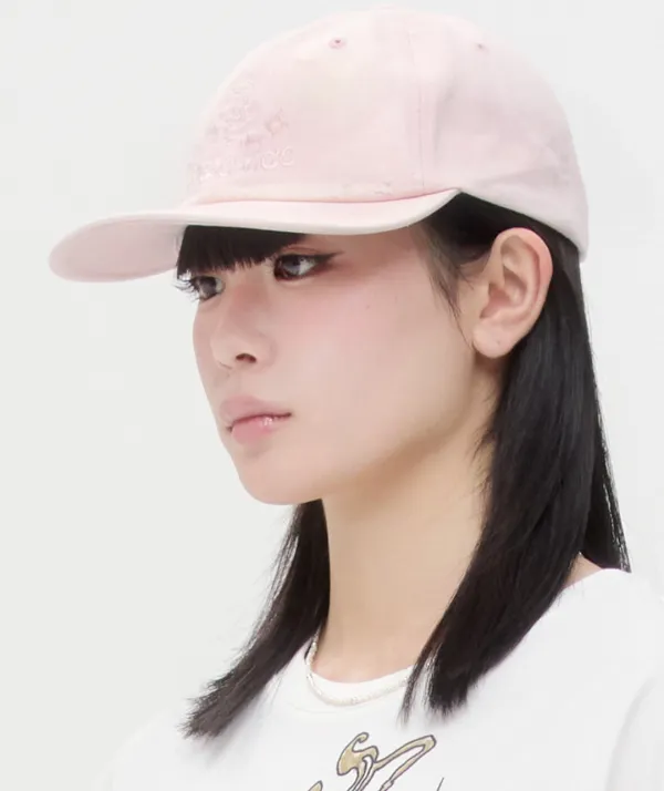 Spray Distressed Cap [Pink]