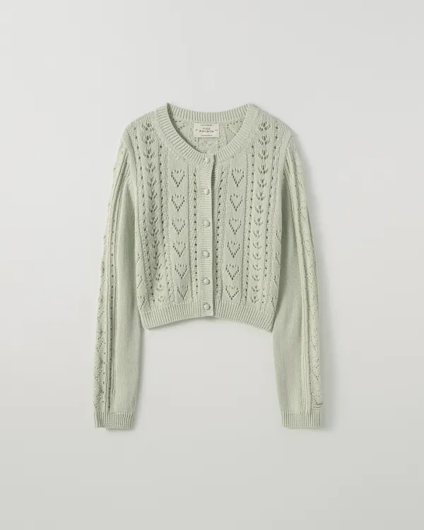 Eli Heart Crochet Cardigan