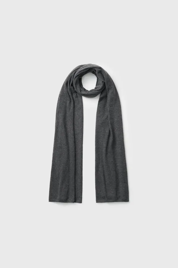 [Exclusive] Wool Knit Scarf (Dark Gray / Light Beige / Ivory / Brown)