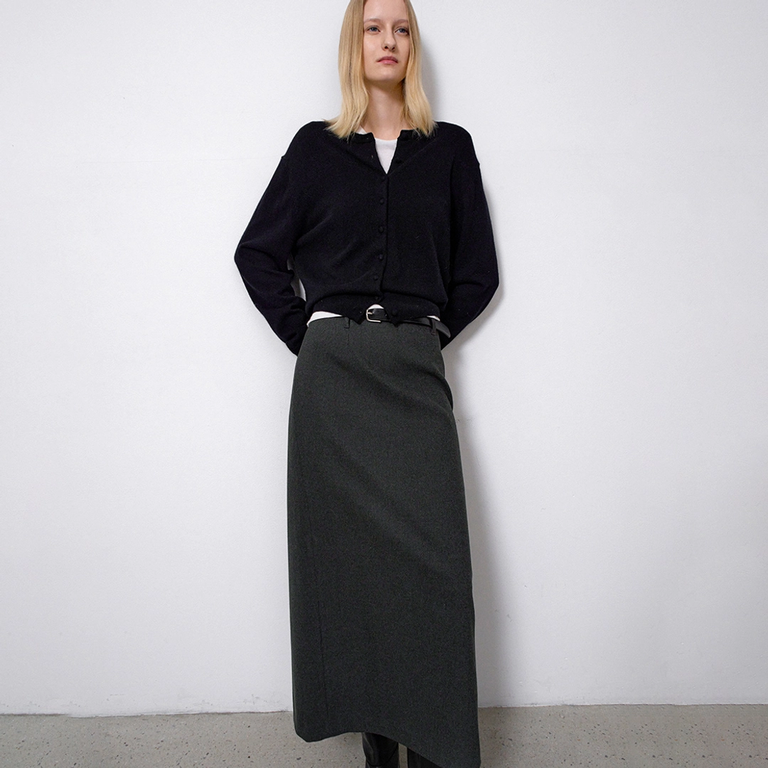 아뜰리에 나인 (SK-5066)ESSENTIAL H-LINE LING SKIRT S 상품 이미지 1