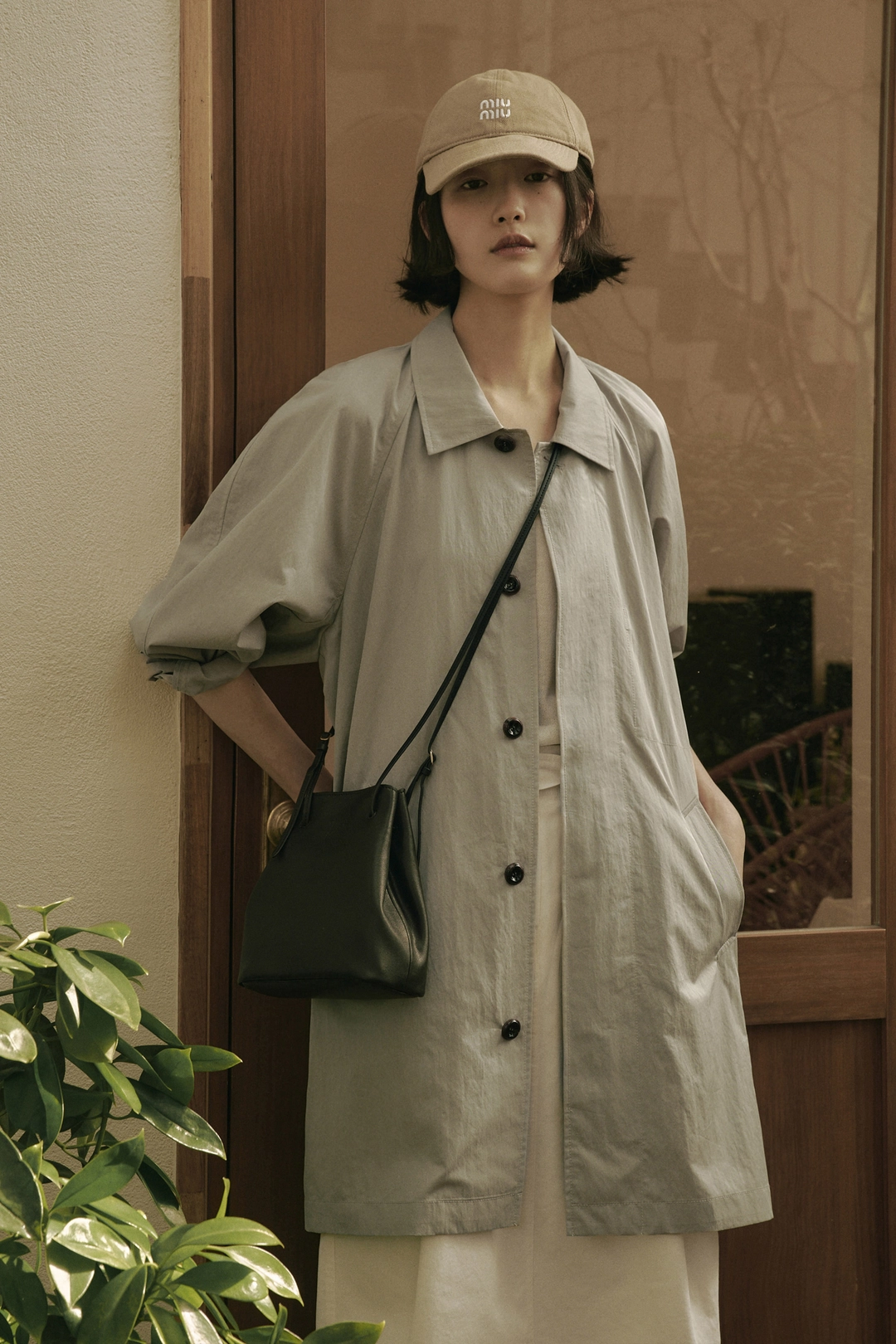 세이지먼트 CYNTHIA HALF TRENCH COAT_KHAKI BEIGE 상품 이미지 2
