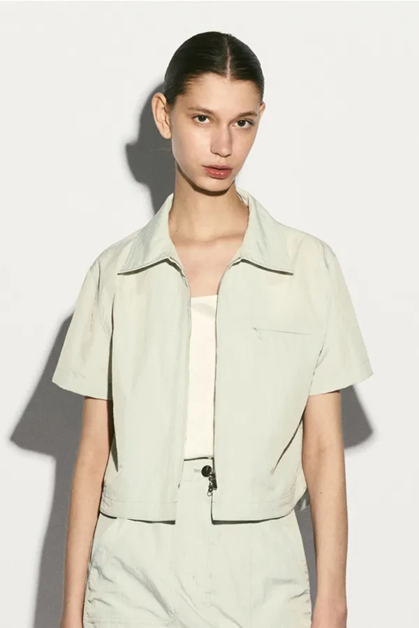 ZIP UP NYLON JACKET
