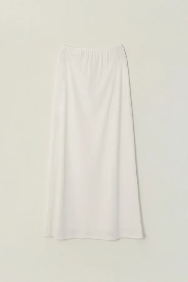 EVELYN MODAL LONG SKIRT_IVORY