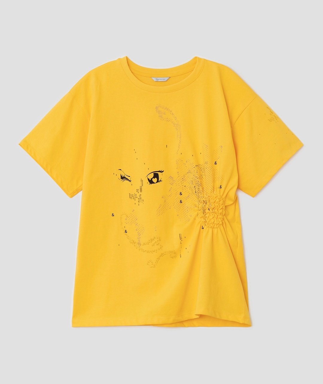 타입서비스 Scattered Ruched Top [Yellow] 상품 이미지 1