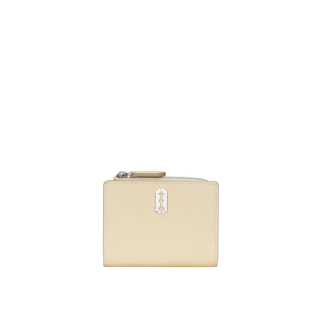 분크 [아울렛] Perfec Flip Half Wallet (퍼펙 플립 반지갑) Milky Yellow 상품 이미지 1