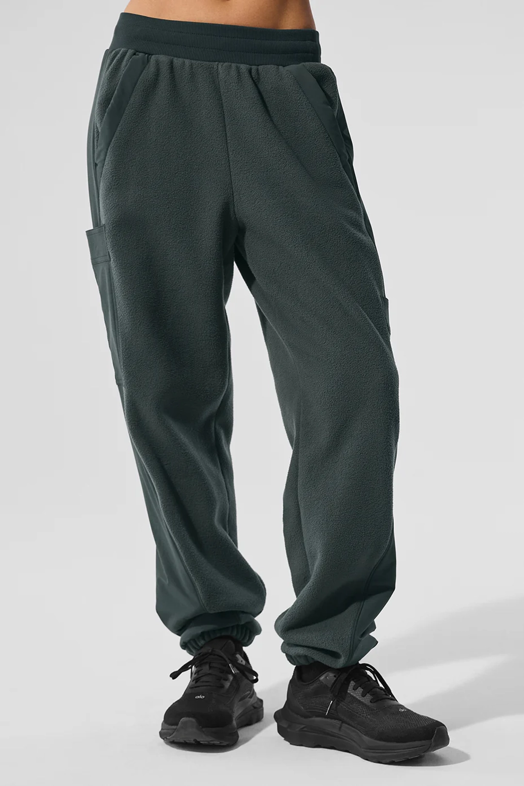 알로요가 Polar Fleece Wintry Mix Pant - Charcoal Green 상품 이미지 1