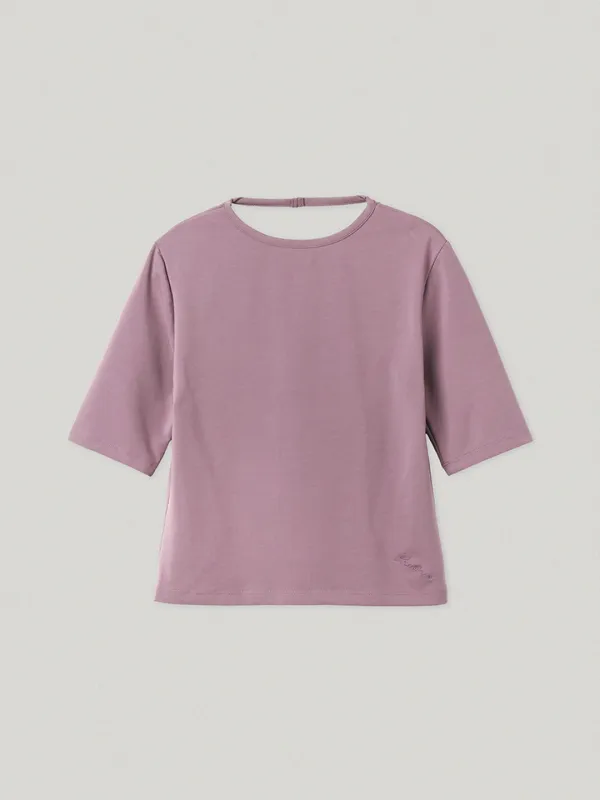 Iris Open Back Tee Purple