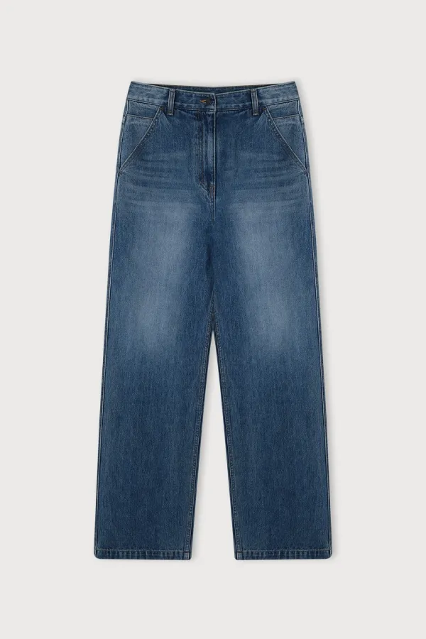 SEMI STRAIGHT DENIM PANTS