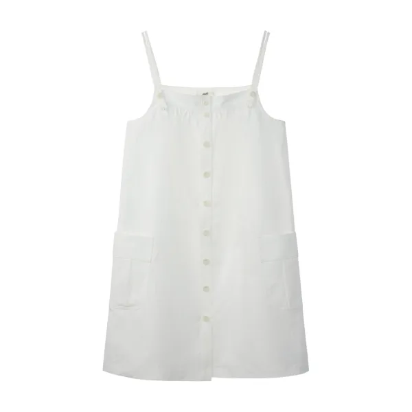 braces botton dress_ivory
