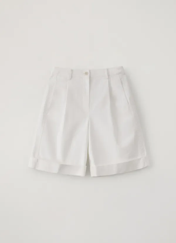 Elio Cotton Shorts (White)