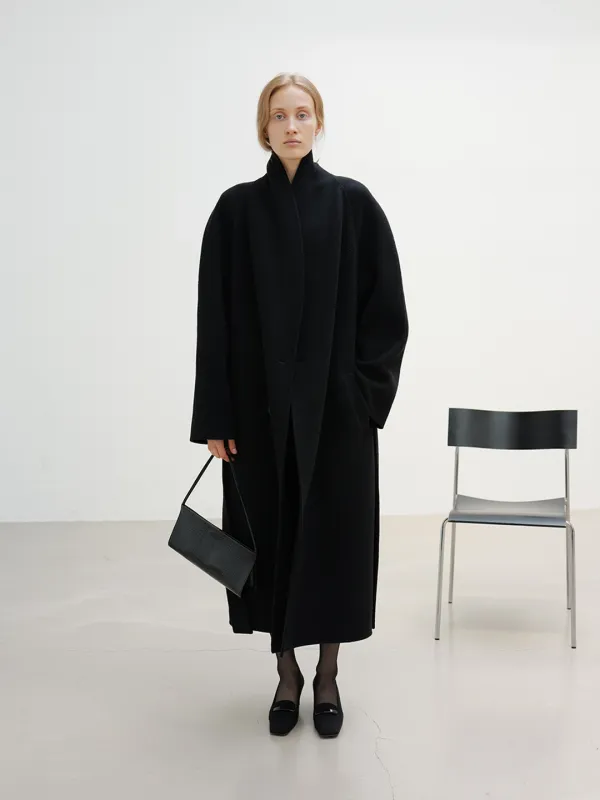 CELIA WOOL COAT [BLACK]