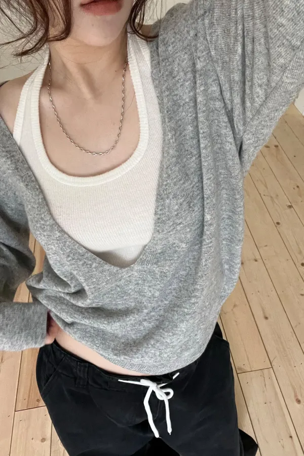 Sole Halter Top(ivory)