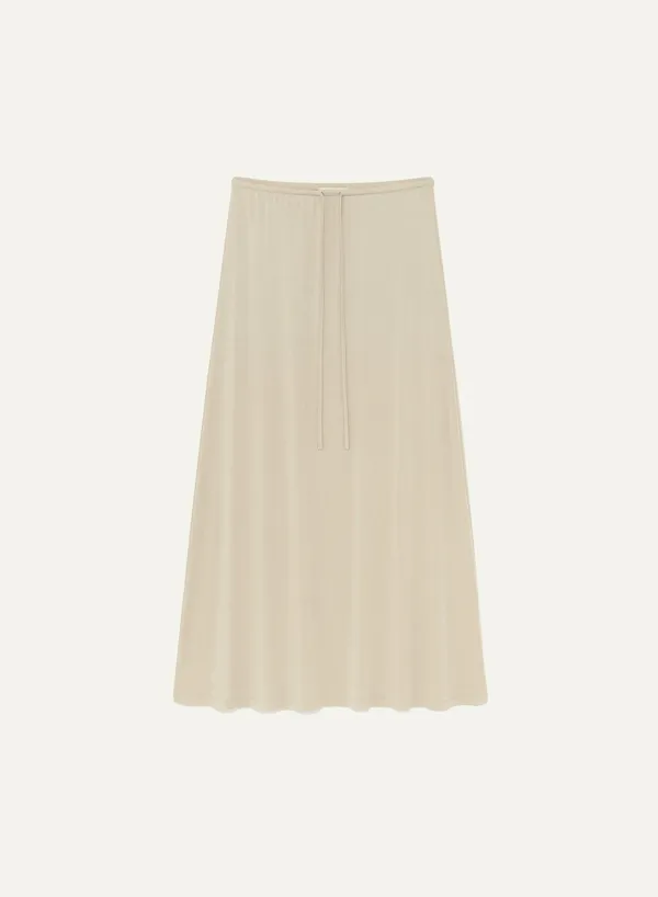 Esmé Jersey Skirt Chalk