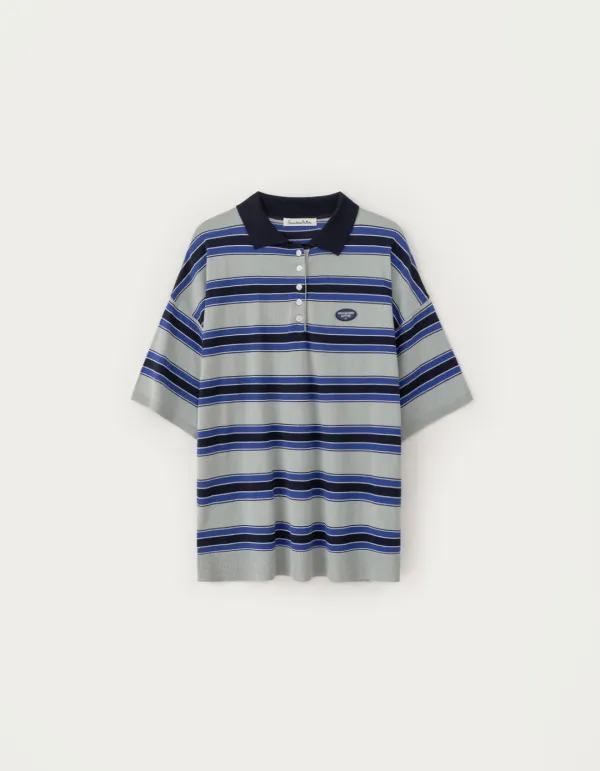 Pepe Wappen Stripe Knit - Grey