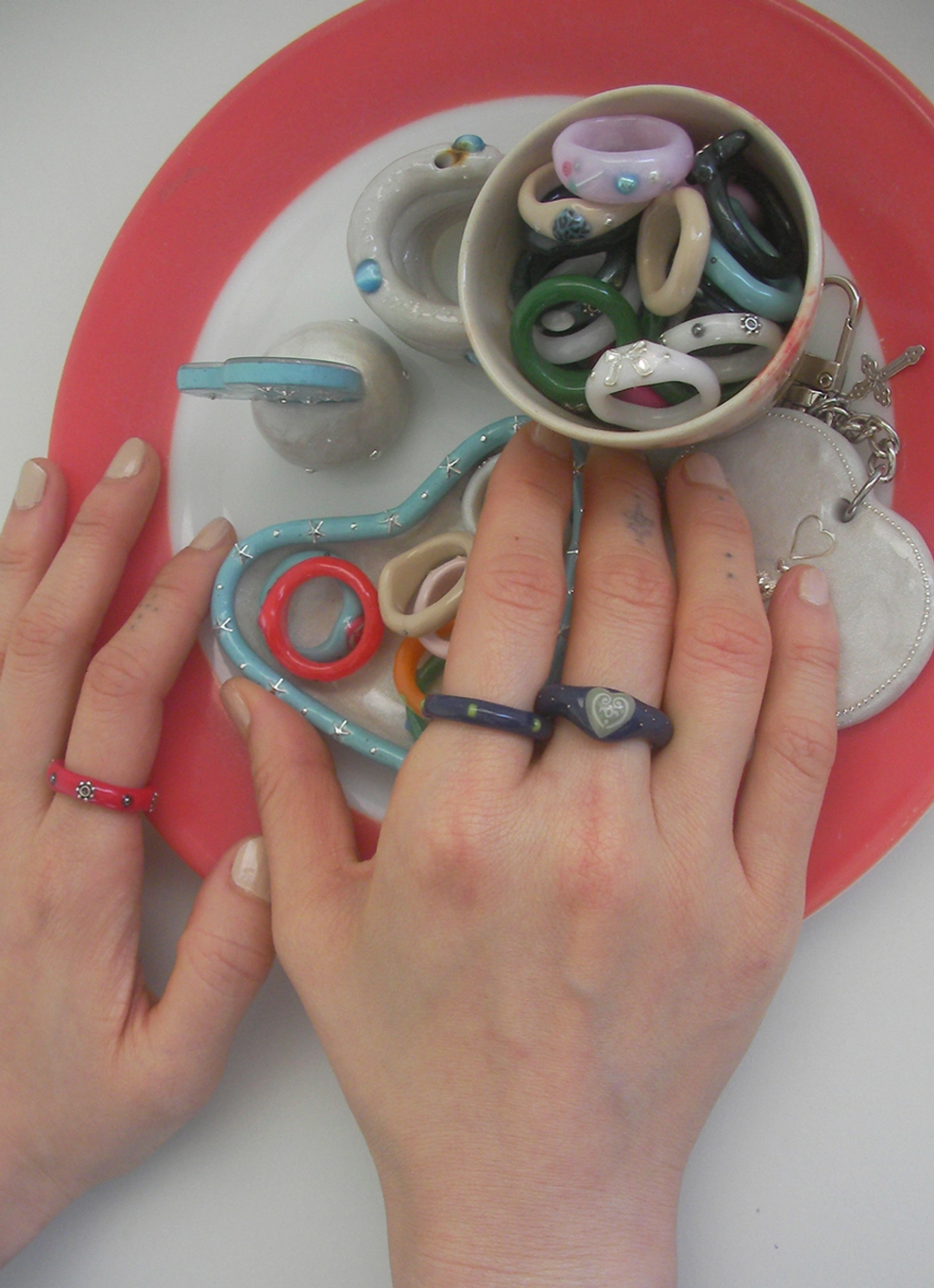 엔프프 color shop ring-navy 상품 이미지 2