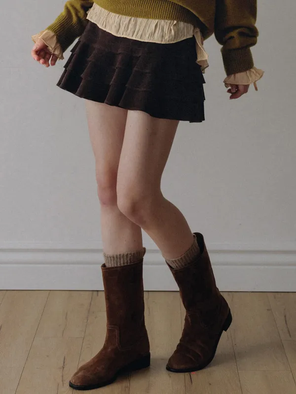 Rococo Ruffle Mini Skirt