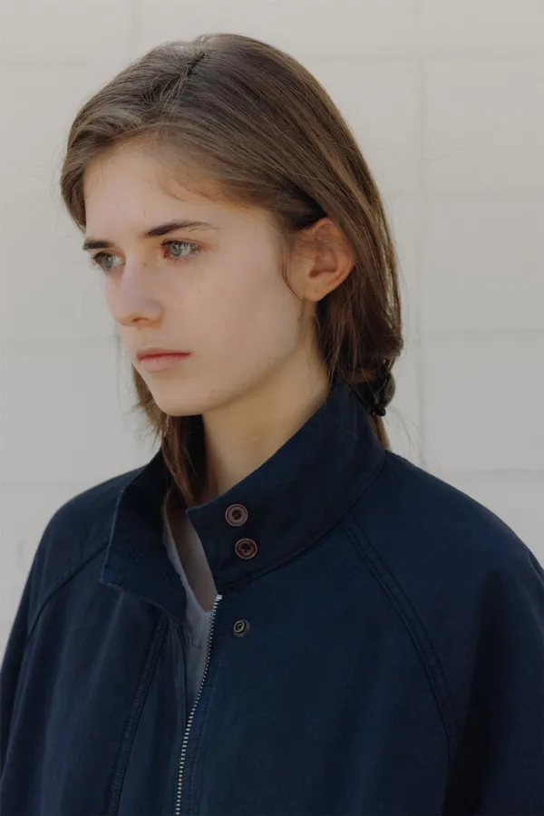 Frost cotton blouson (navy)