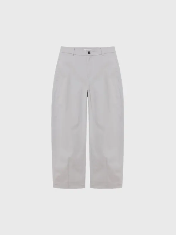 Hard cotton curve pants (gray / khaki / black)
