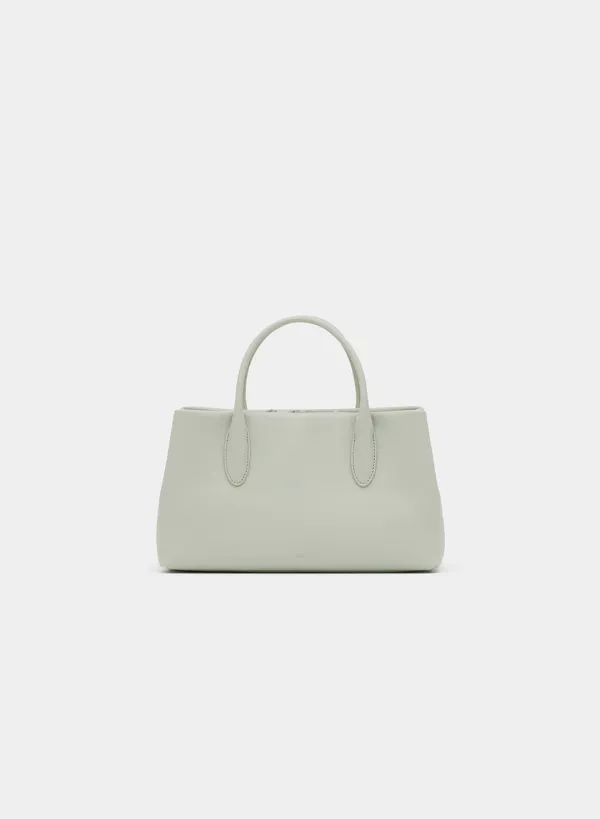 Isla leather bag - Grayish mint