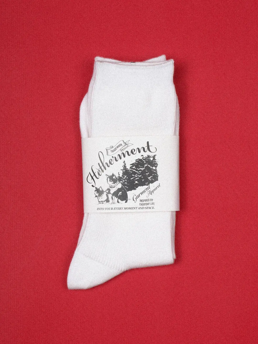 헤더먼트 airy socks (white) 상품 이미지 1