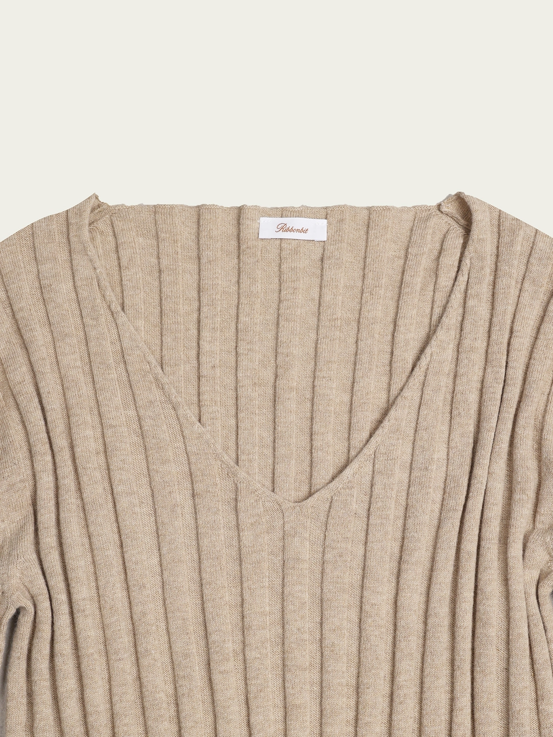 리본빛 Elia Knit - Beige 상품 이미지 2