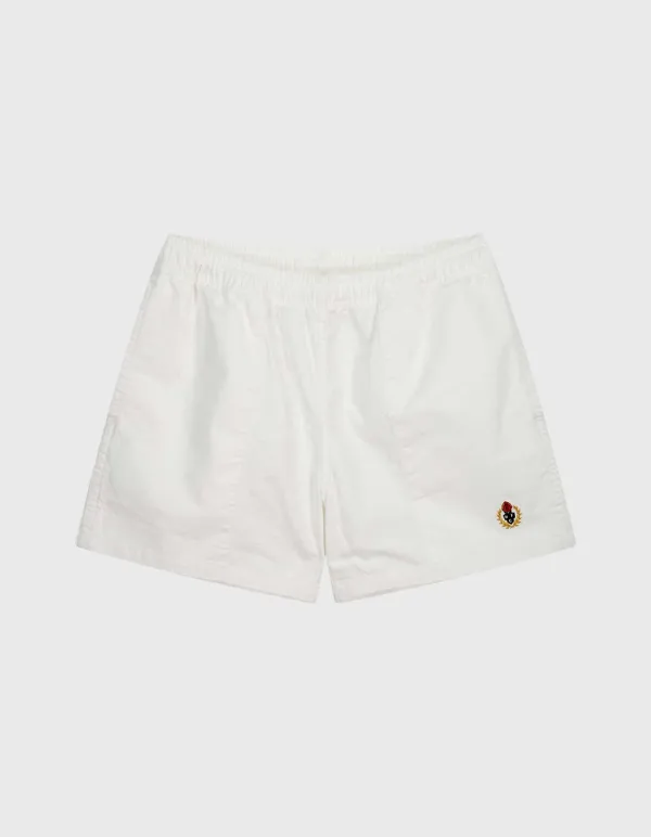 CREST WASHED SURFER SHORTS / White