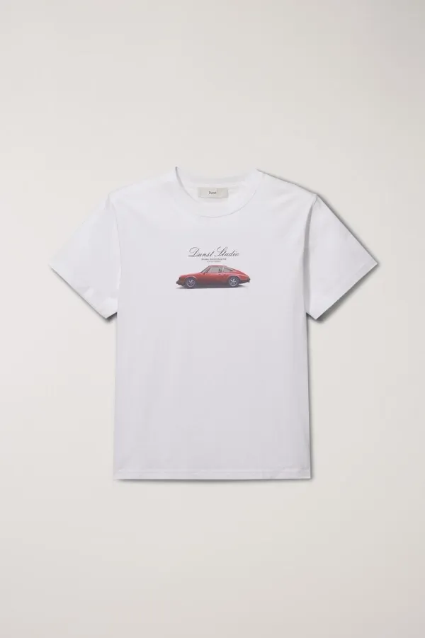 UNISEX SUMMER HOLIDAY CAR T-SHIRT OFF WHITE_UDTS5B143OW