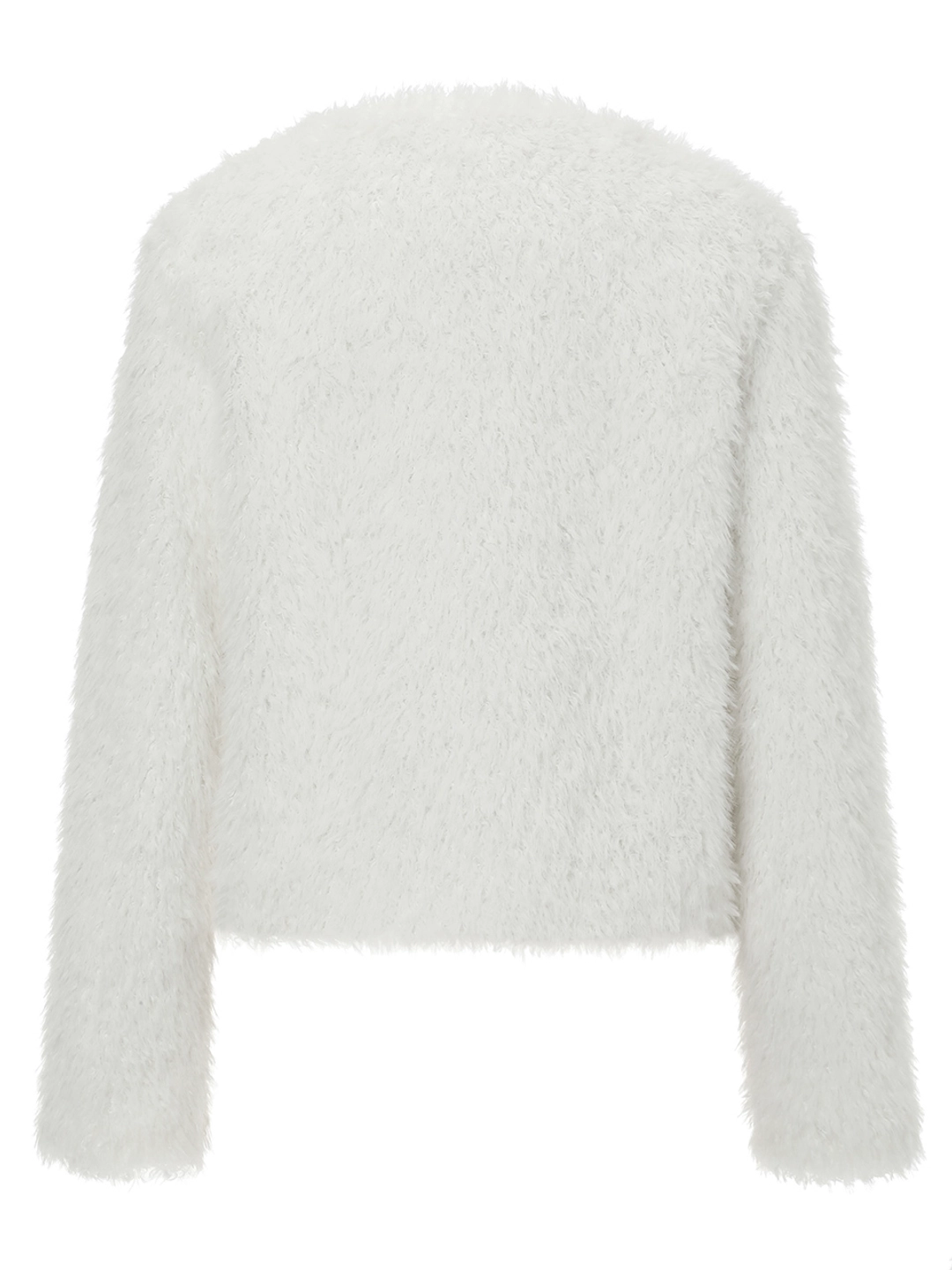 이네기 [3rd Reorder] Feather Fur Cardigan (white) 상품 이미지 2