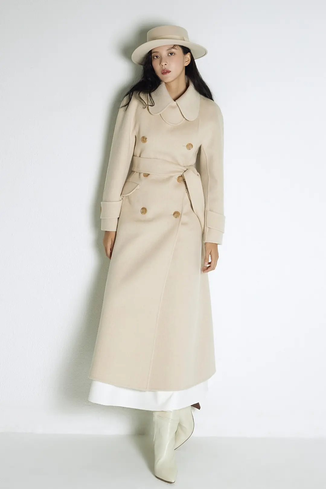 하나보 NO.7 OUTER - CREAM BEIGE HERRINGBONE 상품 이미지 2