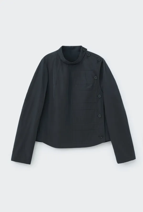 LINEAR FENCING JACKET (NAVY)