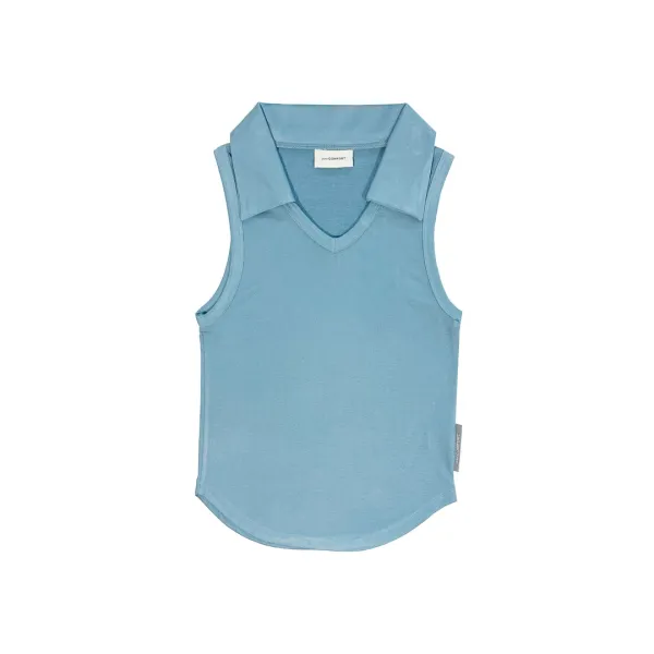 23-005 COLLAR SLEEVELESS (TURQUOISE BLUE)