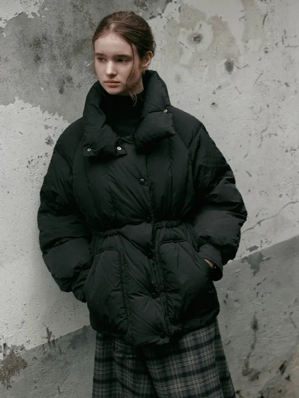 [12차 리오더] JADE stand collar down padding_black